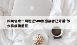 四川邻水一周现近500例感染者已外溢:邻水县疫情通报