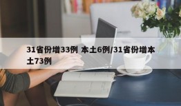 31省份增33例 本土6例/31省份增本土73例