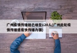 广州疫情传播链已增至120人(广州此轮疫情传播速度快传播力强)