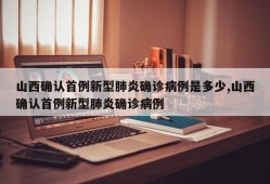 山西确认首例新型肺炎确诊病例是多少,山西确认首例新型肺炎确诊病例