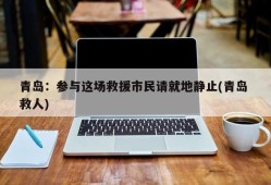 青岛：参与这场救援市民请就地静止(青岛 救人)