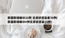 新疆新增确诊22例 无症状感染者38例(新疆新增确诊6例无症状感染15例)