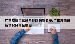 广东疫情中高风险地区最新名单/广东疫情最新情况风险区地图