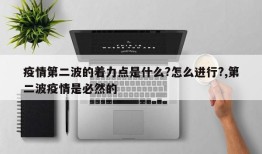 疫情第二波的着力点是什么?怎么进行?,第二波疫情是必然的