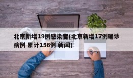北京新增19例感染者(北京新增17例确诊病例 累计156例 新闻)
