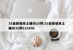 31省新增本土确诊23例:31省新增本土确诊31例123456