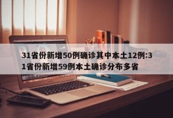31省份新增50例确诊其中本土12例:31省份新增59例本土确诊分布多省