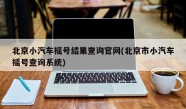 北京小汽车摇号结果查询官网(北京市小汽车摇号查询系统)