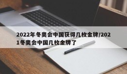 2022年冬奥会中国获得几枚金牌/2021冬奥会中国几枚金牌了
