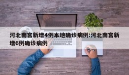 河北南宫新增4例本地确诊病例:河北南宫新增6例确诊病例