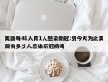 美国每41人有1人感染新冠:到今天为止美国有多少人感染新冠病毒