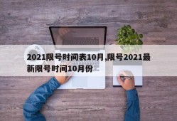2021限号时间表10月,限号2021最新限号时间10月份