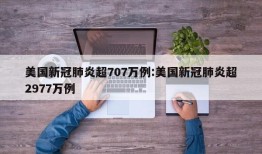 美国新冠肺炎超707万例:美国新冠肺炎超2977万例