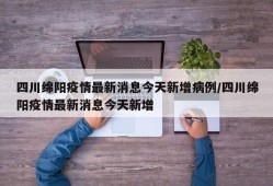 四川绵阳疫情最新消息今天新增病例/四川绵阳疫情最新消息今天新增