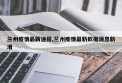 兰州疫情最新通报,兰州疫情最新数据消息新增