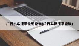 广西小车违章快速查询(广西车辆违章查询)