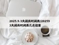2025.9.3大阅兵时间表/202593大阅兵时间表几点结束
