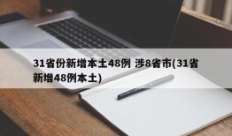 31省份新增本土48例 涉8省市(31省新增48例本土)
