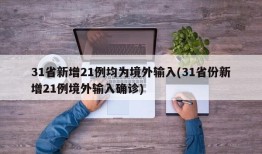 31省新增21例均为境外输入(31省份新增21例境外输入确诊)