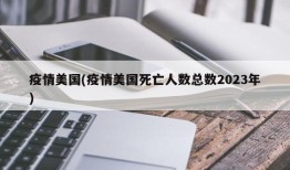 疫情美国(疫情美国死亡人数总数2023年)