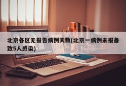 北京各区无报告病例天数(北京一病例未报备致5人感染)
