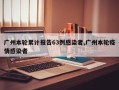 广州本轮累计报告63例感染者,广州本轮疫情感染者
