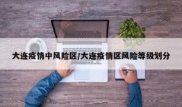 大连疫情中风险区/大连疫情区风险等级划分
