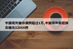 中国境外确诊病例超过1万,中国境外新冠肺炎确诊12668例